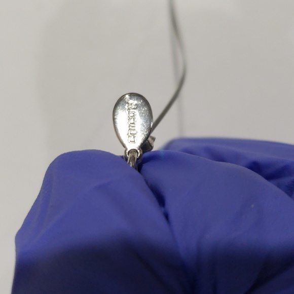 Chico's Silver tone Layered Blue Beaded Illusion Necklace Women' Fashion Jewelry - Picture 7 of 8